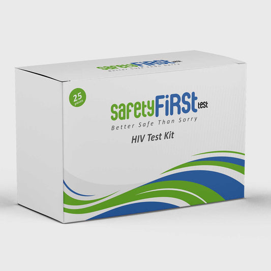 HIV Rapid Testing Kit – Detect HIV-1, HIV-2, and Subtype O - 25 Pieces - Safety First Test