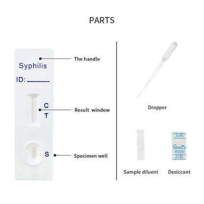 Quick Syphilis Test Kit – Reliable & Rapid STD Screening - 25 pieces - Safety First Test